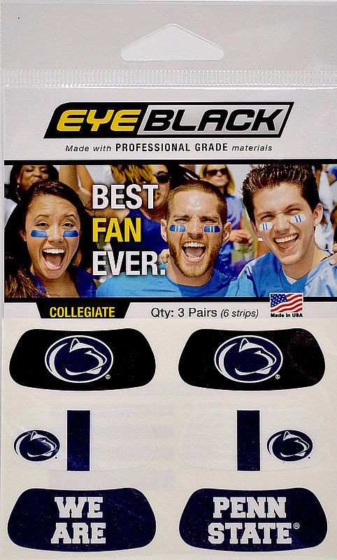 Penn State We Are Eye Black Face Stickers