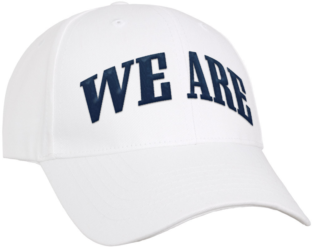 We Are White Structured Adjustable Hat