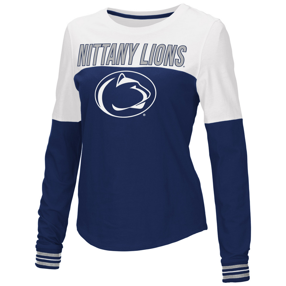 Penn State Women S Color Block Long Sleeve Tee Nittany Lions Psu Penn State Women S Color Block Long Sleeve Tee