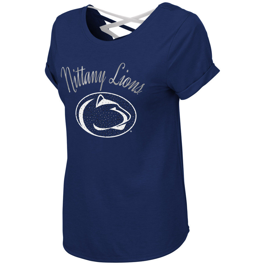 Penn State Women's Strappy Back Rhinestone Tee Nittany Lions (PSU)