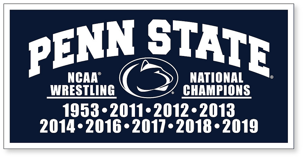 Penn State Wrestling National Champs Banner Nittany Lions Psu