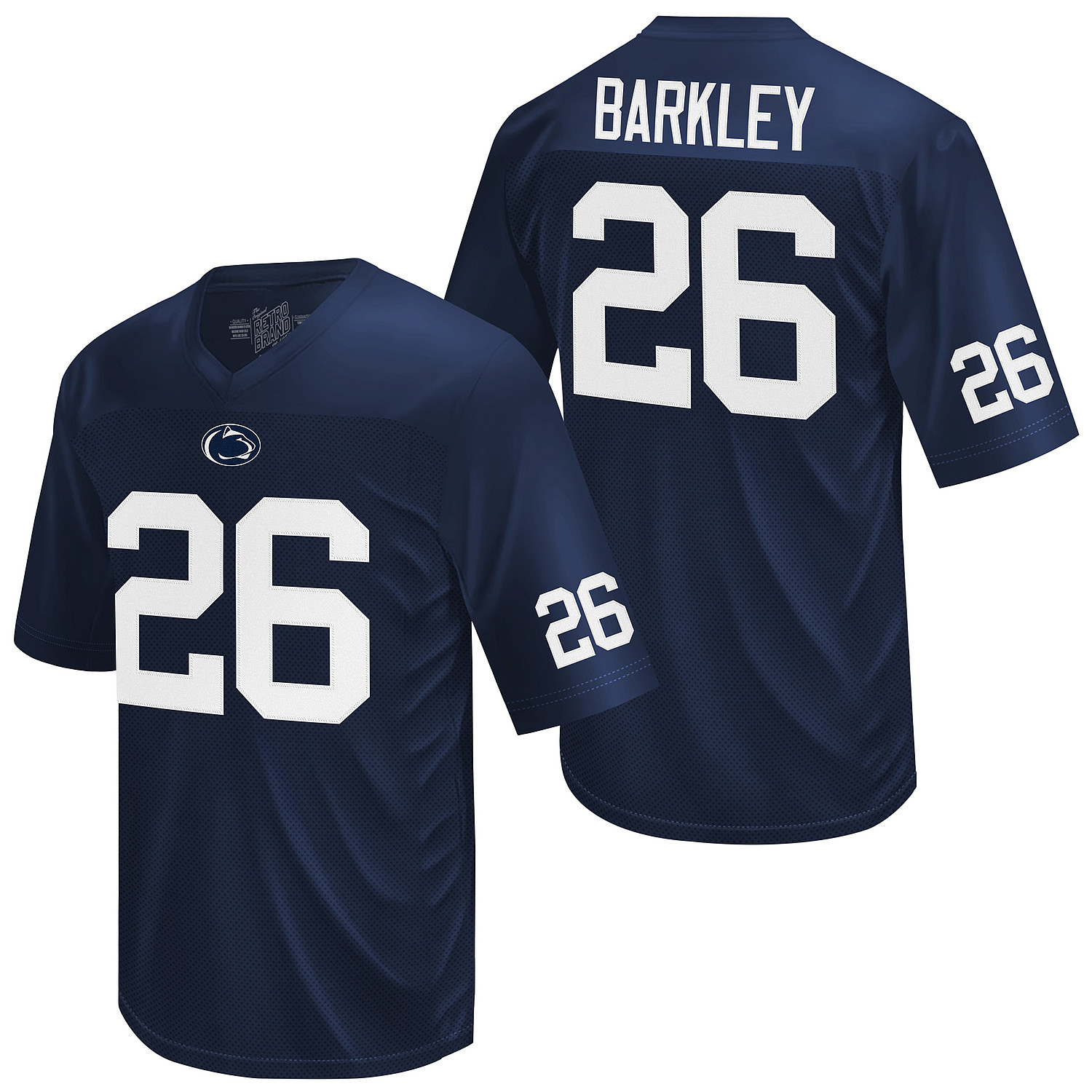 Penn State Saquon Barkley #26 Tackle Twill Football Jersey Navy