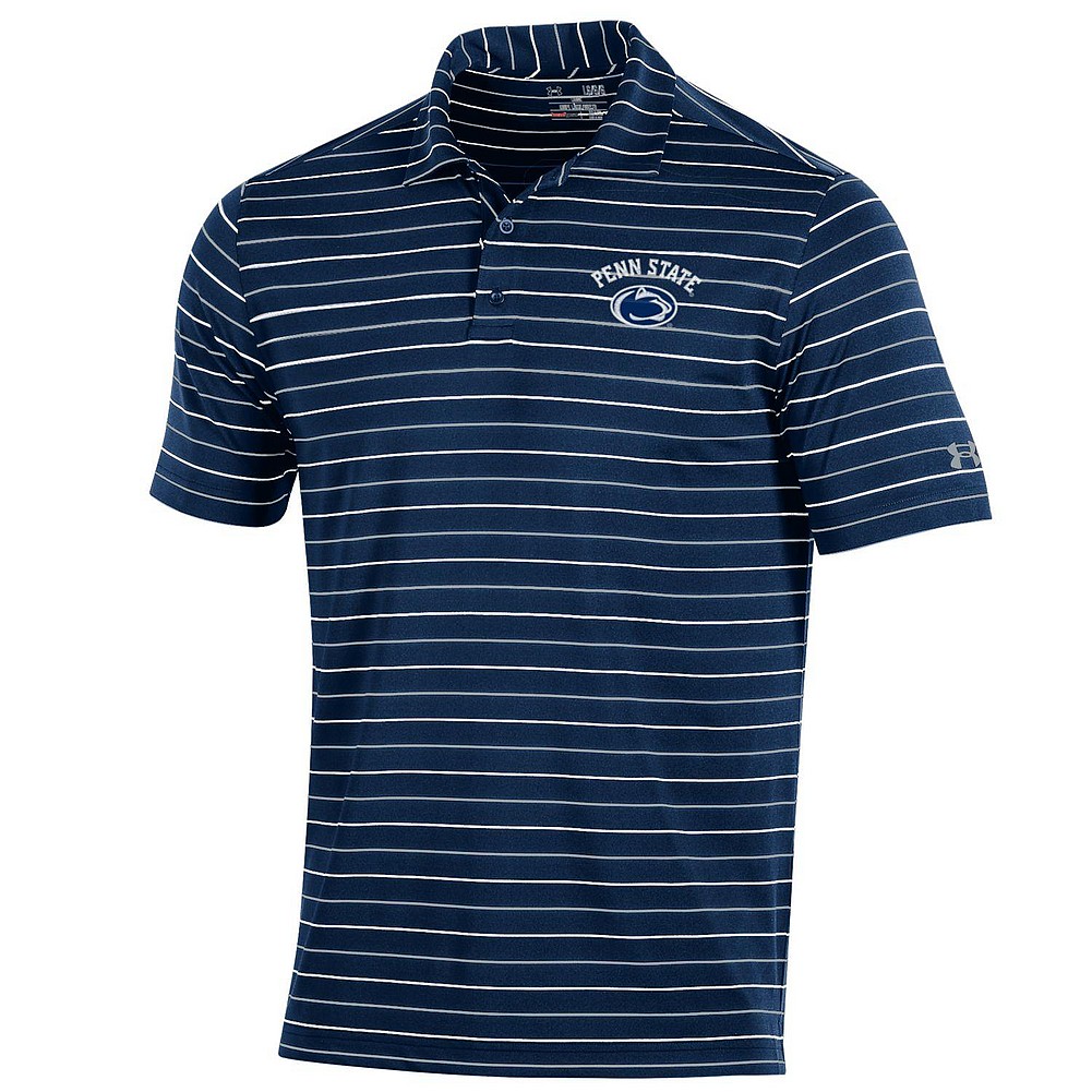 Penn State Performance Polo Shirt Navy Striped Nittany Lions (PSU ...