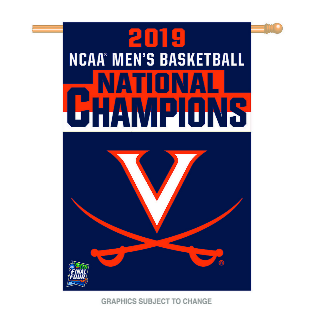 Uva Virginia Cavaliers National Basketball Champions 28 X40 Flag 2019