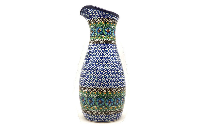 10 3/8"H x 4 1/2"W (neck 2 1/2"W)
 Polish Pottery Carafe - 2 1/2 pint - Unikat Signature - U0151 D18-U0151 (10 3/8"H x 4 1/2"W (neck 2 1/2"W)
)