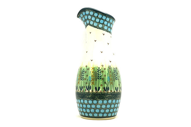10 3/8"H x 4 1/2"W (neck 2 1/2"W)
 Polish Pottery Carafe - 2 1/2 pint - Unikat Signature - U803 D18-U0803 (10 3/8"H x 4 1/2"W (neck 2 1/2"W)
)