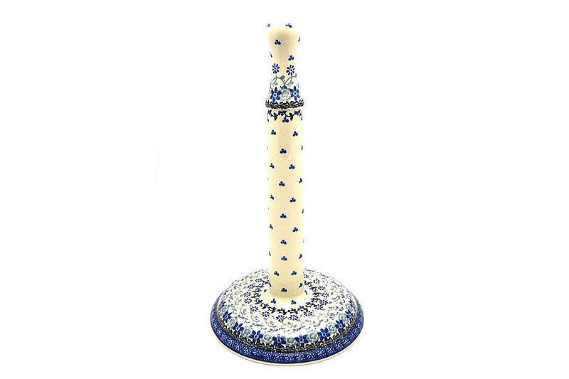 13"H x 7"W
 Polish Pottery Paper Towel Holder - Silver Lace 834-2158a (13"H x 7"W
)