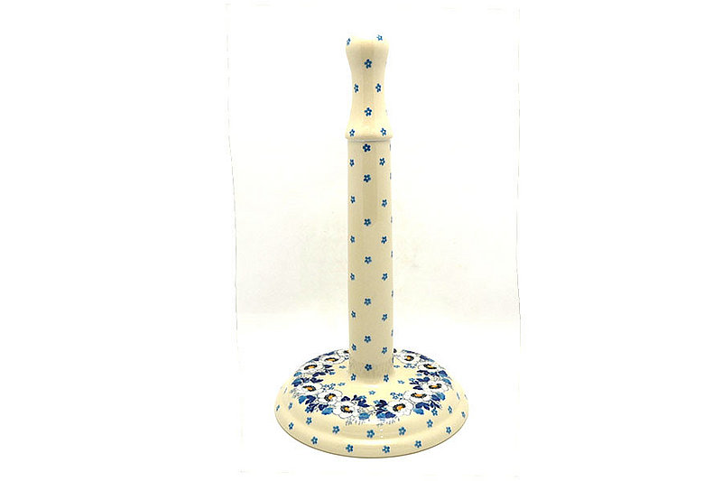 13"H x 7"W
 Polish Pottery Paper Towel Holder - White Poppy 834-2222a (13"H x 7"W
)