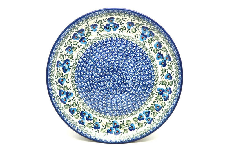 1 1/2"H x 12 1/4"W
 Polish Pottery Platter - Round (12 1/4") - Winter Viola 256-2273a (1 1/2"H x 12 1/4"W
)