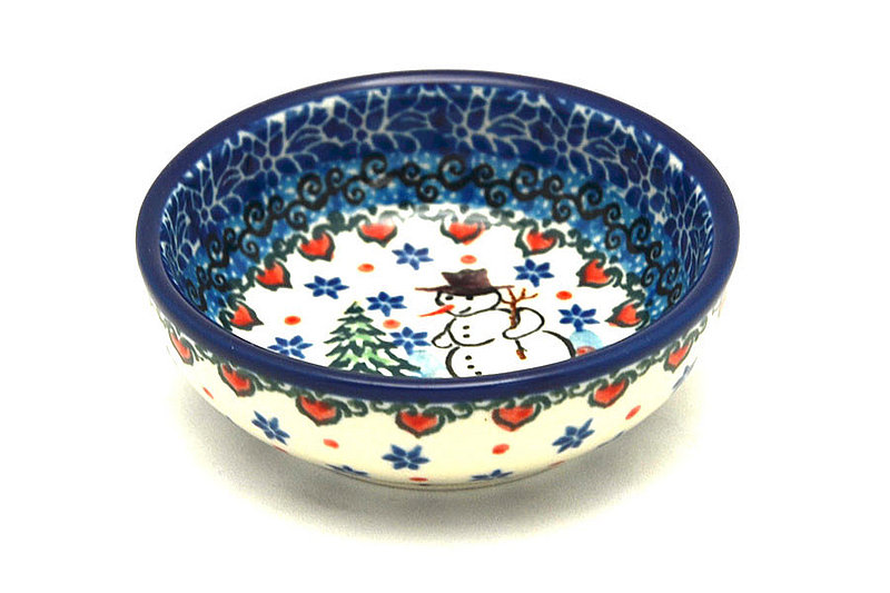 1 1/4"H x 3 1/2"W
 Polish Pottery Dish - Round Food Prep - Unikat Signature - U4661 B88-U4661 (1 1/4"H x 3 1/2"W
)