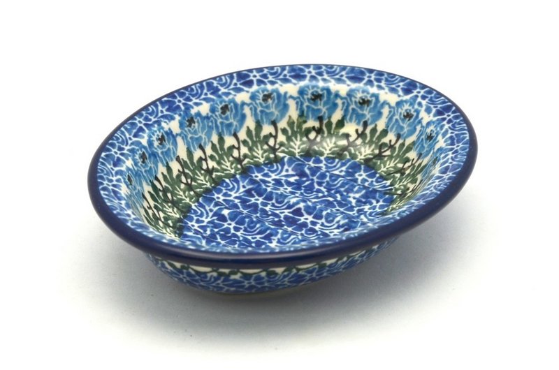 1 1/4"H x 4 1/4"W x 5 1/2"L
 Polish Pottery Soap Dish - Antique Rose 510-1390a (1 1/4"H x 4 1/4"W x 5 1/2"L
)