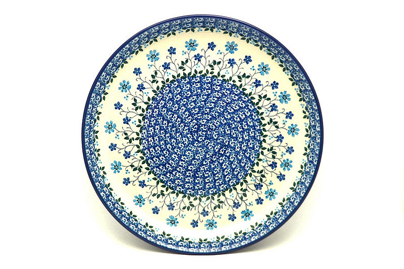 1 1/4""H x 9 1/2"W
 Polish Pottery Plate - 9 1/2" Luncheon - Georgia Blue 302-2785a (1 1/4""H x 9 1/2"W
)