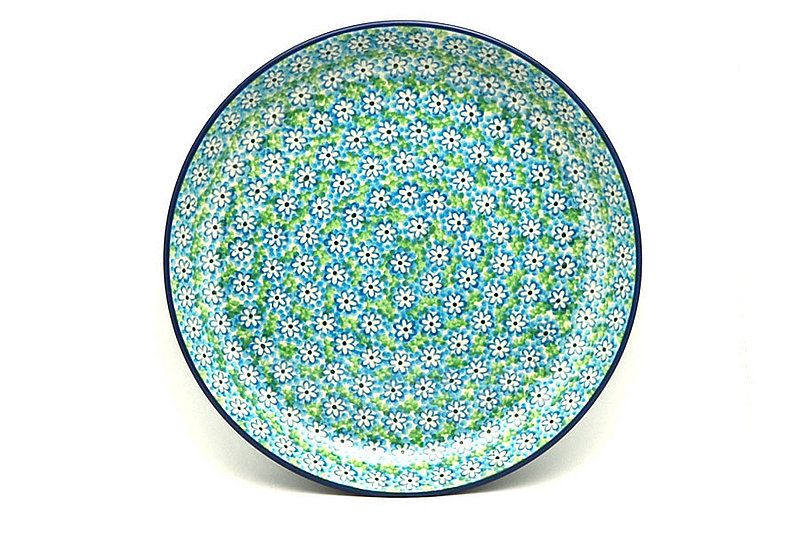 1 1/4""H x 9 1/2"W
 Polish Pottery Plate - 9 1/2" Luncheon - Key Lime 302-2252a (1 1/4""H x 9 1/2"W
)