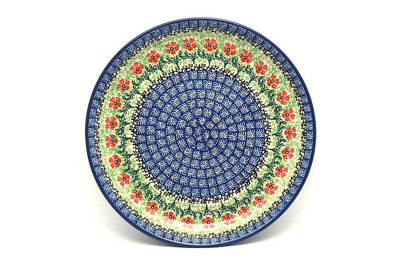 1 1/4""H x 9 1/2"W
 Polish Pottery Plate - 9 1/2" Luncheon - Maraschino 302-1916a (1 1/4""H x 9 1/2"W
)