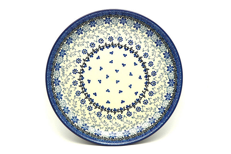 1 1/4""H x 9 1/2"W
 Polish Pottery Plate - 9 1/2" Luncheon - Silver Lace 302-2158a (1 1/4""H x 9 1/2"W
)