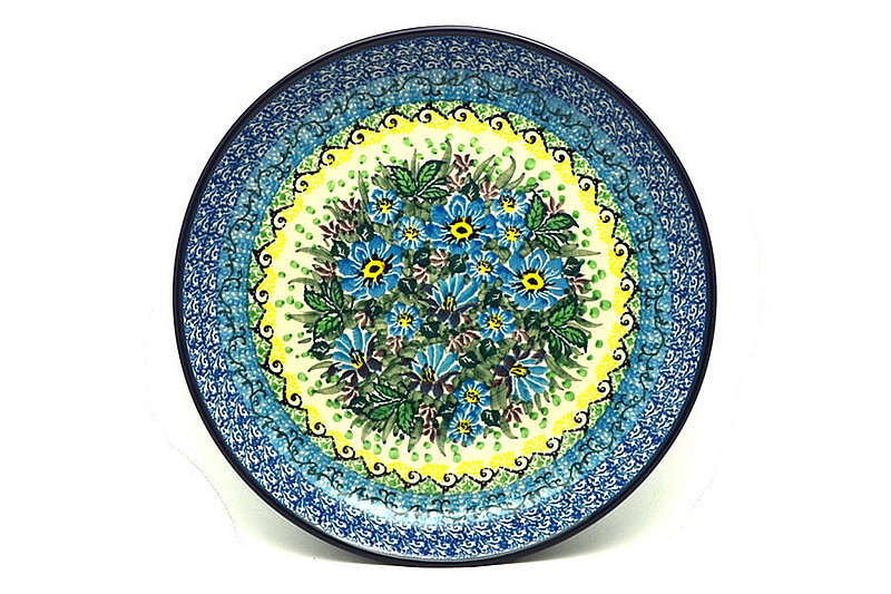 1 1/4""H x 9 1/2"W
 Polish Pottery Plate - 9 1/2" Luncheon - Unikat Signature U4613 302-U4613 (1 1/4""H x 9 1/2"W
)
