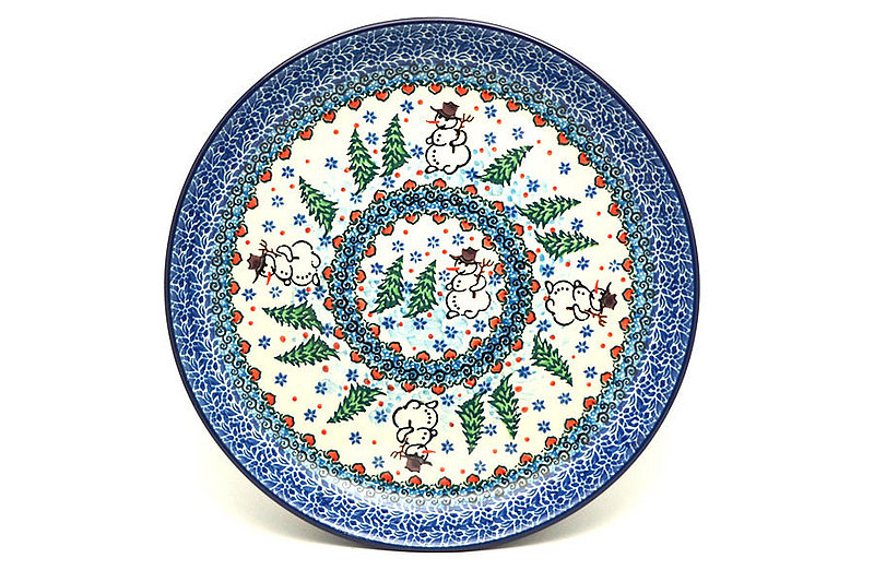 1 1/4""H x 9 1/2"W
 Polish Pottery Plate - 9 1/2" Luncheon - Unikat Signature U4661 302-U4661 (1 1/4""H x 9 1/2"W
)