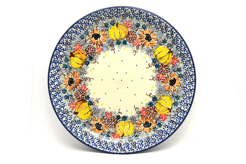 1 1/4""H x 9 1/2"W
 Polish Pottery Plate - 9 1/2" Luncheon - Unikat Signature U4741 302-U4741 (1 1/4""H x 9 1/2"W
)