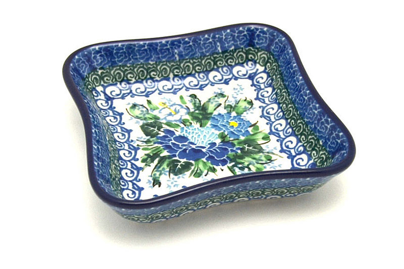 1 1/8"H x 4 3/8"W
 Polish Pottery Fluted Dipping Dish - Unikat Signature U5138 630-U5138 (1 1/8"H x 4 3/8"W
)