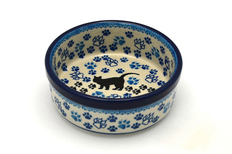 1 3/4"H x 5"W
 Polish Pottery Pet Dish - 10 oz. - Boo Boo Kitty 365-1771a (1 3/4"H x 5"W
)