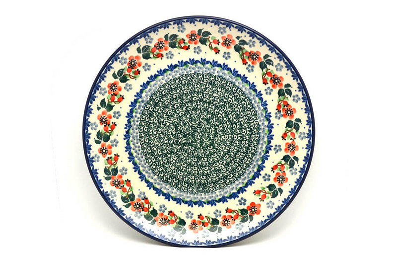 1"H x 10"W
 Polish Pottery Plate - 10" Dinner - Cherry Blossom 257-2103a (1"H x 10"W
)