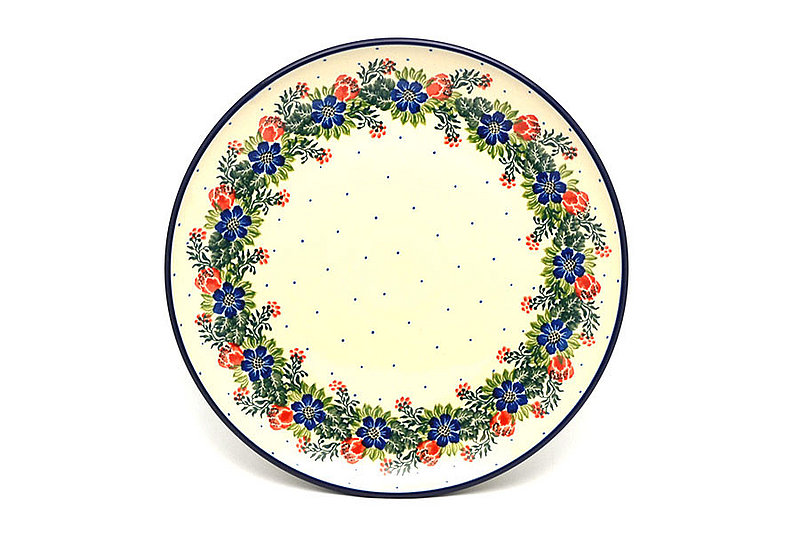 1"H x 10"W
 Polish Pottery Plate - 10" Dinner - Garden Party 257-1535a (1"H x 10"W
)