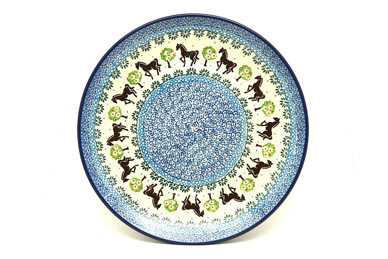 1"H x 10"W
 Polish Pottery Plate - 10" Dinner - Mackintosh 257-2256a (1"H x 10"W
)