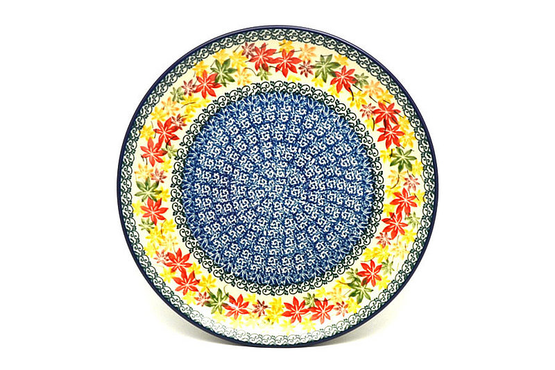 1"H x 10"W
 Polish Pottery Plate - 10" Dinner - Maple Harvest 257-2533a (1"H x 10"W
)