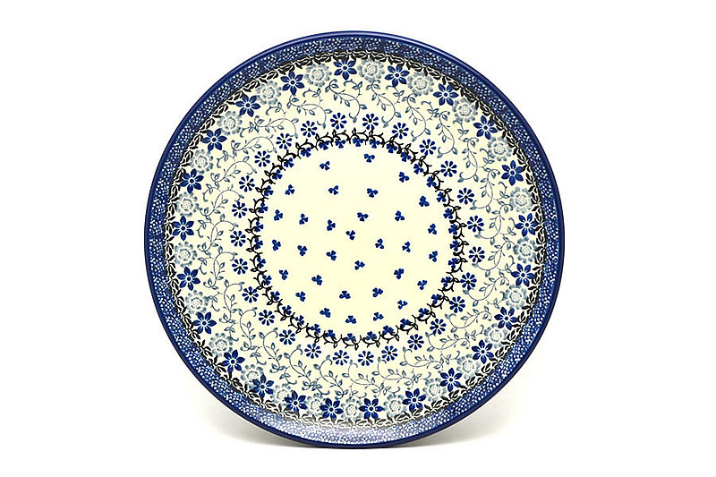 1"H x 10"W
 Polish Pottery Plate - 10" Dinner - Silver Lace 257-2158a (1"H x 10"W
)