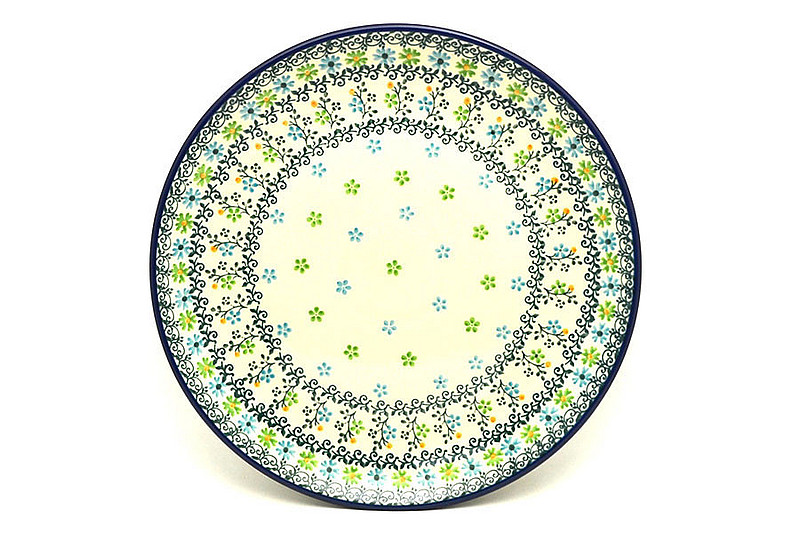 1"H x 10"W
 Polish Pottery Plate - 10" Dinner - Summer Sparkle 257-2362a (1"H x 10"W
)