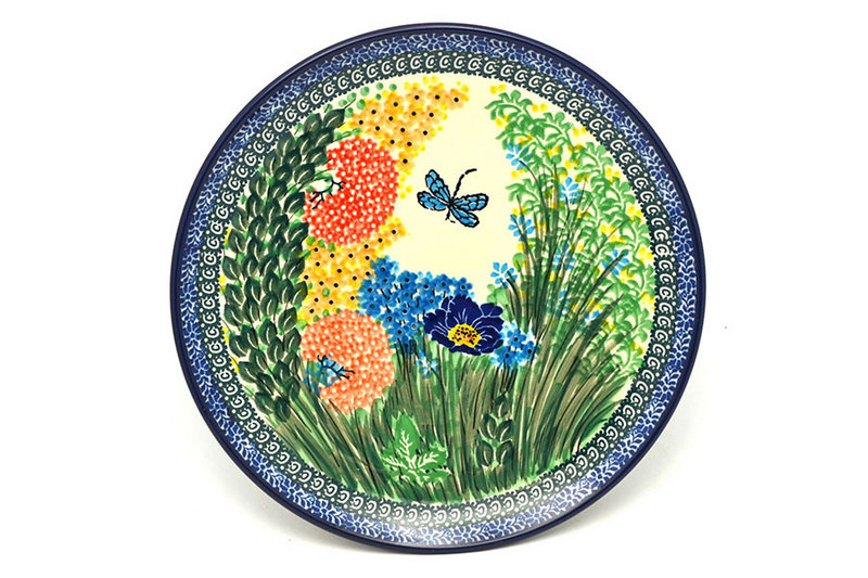 1"H x 10"W
 Polish Pottery Plate - 10" Dinner - Unikat Signature - U4612 257-U4612 (1"H x 10"W
)