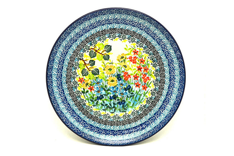 1"H x 10"W
 Polish Pottery Plate - 10" Dinner - Unikat Signature - U5187 257-U5187 (1"H x 10"W
)