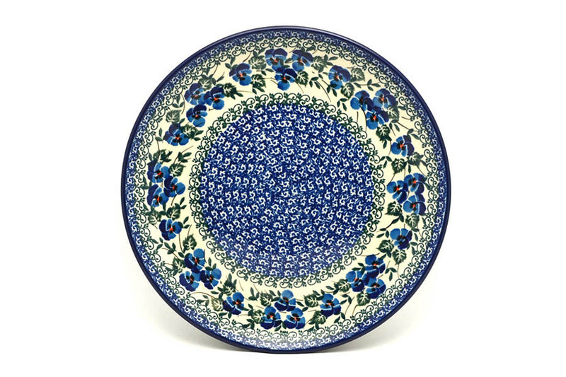 1"H x 10"W
 Polish Pottery Plate - 10" Dinner - Winter Viola 257-2273a (1"H x 10"W
)