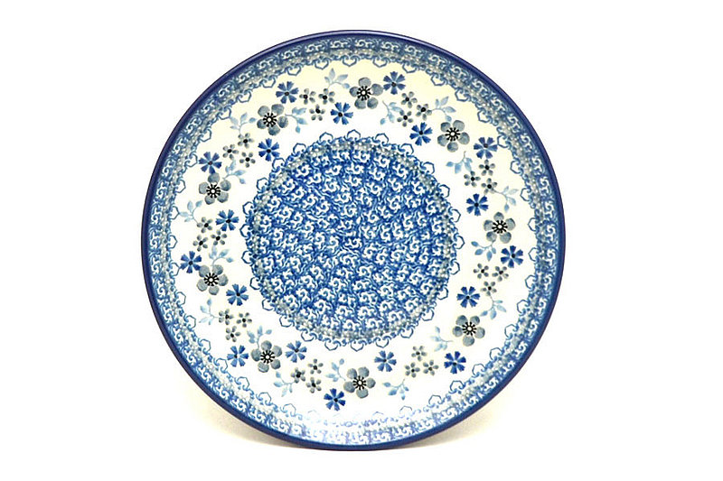 1"H x 7 3/4"W
 Polish Pottery Plate - Salad/Dessert (7 3/4") - Blue Horizon 086-2333a (1"H x 7 3/4"W
)