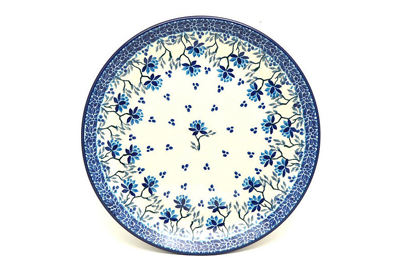 1"H x 7 3/4"W
 Polish Pottery Plate - Salad/Dessert (7 3/4") - Clover Field 086-2524a (1"H x 7 3/4"W
)