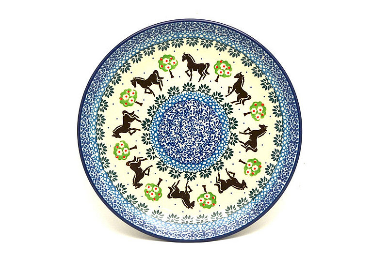 1"H x 7 3/4"W
 Polish Pottery Plate - Salad/Dessert (7 3/4") - Mackintosh 086-2256a (1"H x 7 3/4"W
)