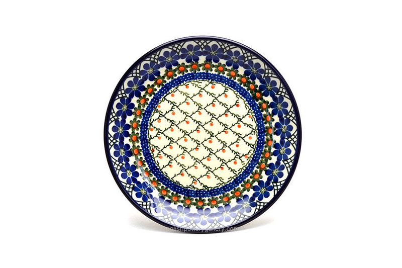 1"H x 7 3/4"W
 Polish Pottery Plate - Salad/Dessert (7 3/4") - Primrose 086-854a (1"H x 7 3/4"W
)