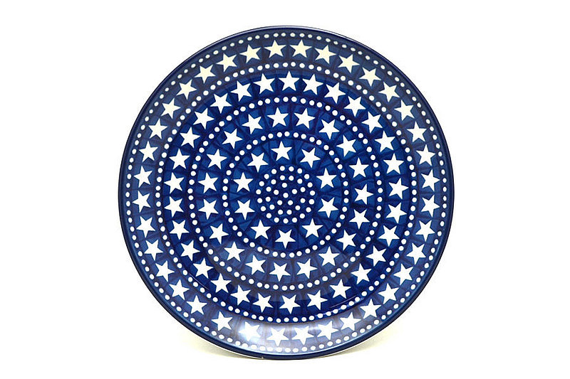 1"H x 7 3/4"W
 Polish Pottery Plate - Salad/Dessert (7 3/4") - Starlight 086-119a (1"H x 7 3/4"W
)