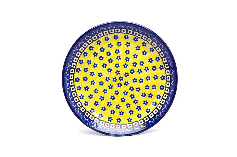 1"H x 7 3/4"W
 Polish Pottery Plate - Salad/Dessert (7 3/4") - Sunburst 086-859a (1"H x 7 3/4"W
)