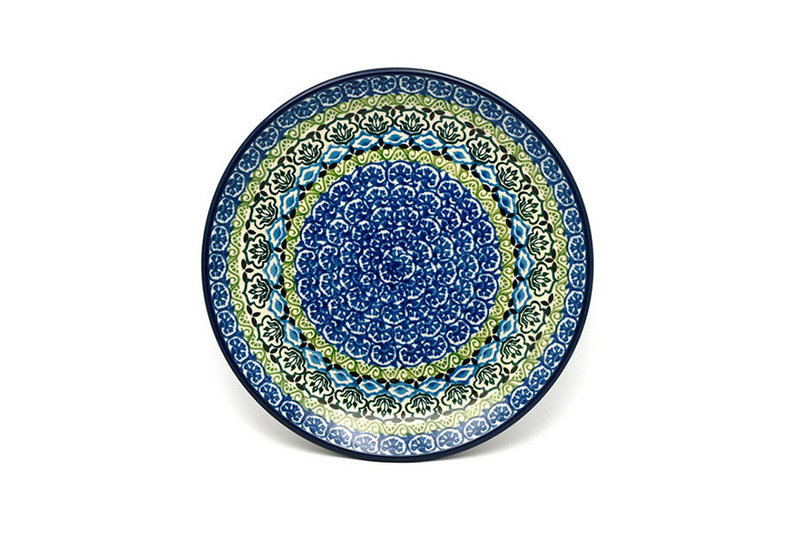 1"H x 7 3/4"W
 Polish Pottery Plate - Salad/Dessert (7 3/4") - Tranquility 086-1858a (1"H x 7 3/4"W
)