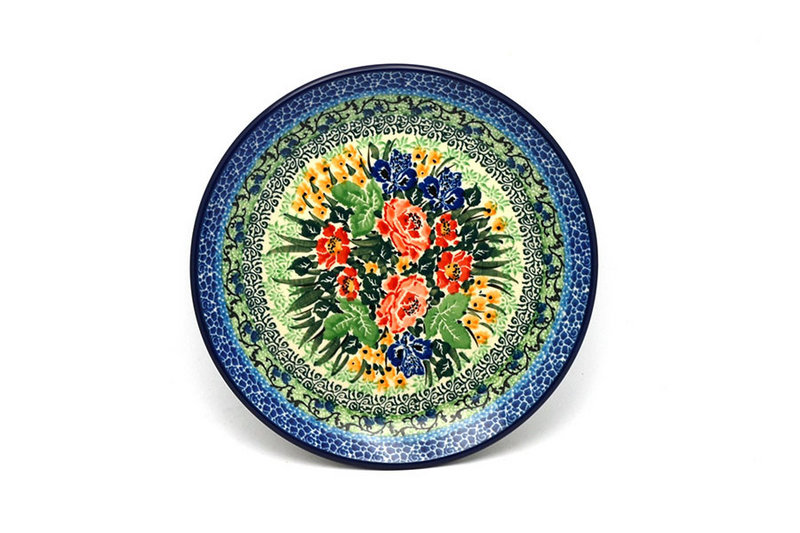 1"H x 7 3/4"W
 Polish Pottery Plate - Salad/Dessert (7 3/4") - Unikat Signature U4400 086-U4400 (1"H x 7 3/4"W
)