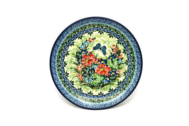 1"H x 7 3/4"W
 Polish Pottery Plate - Salad/Dessert (7 3/4") - Unikat Signature U4553 086-U4553 (1"H x 7 3/4"W
)