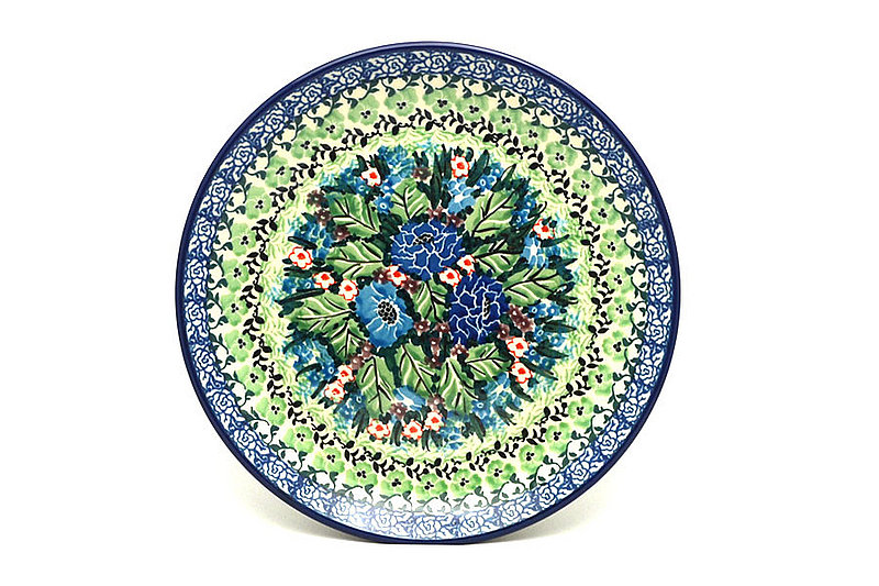 1"H x 7 3/4"W
 Polish Pottery Plate - Salad/Dessert (7 3/4") - Unikat Signature U4572 086-U4572 (1"H x 7 3/4"W
)