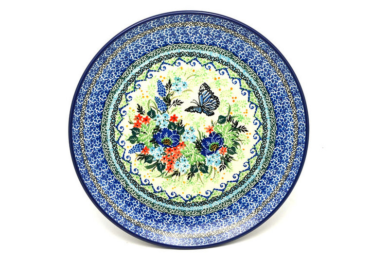 1"H x 7 3/4"W
 Polish Pottery Plate - Salad/Dessert (7 3/4") - Unikat Signature U4600 086-U4600 (1"H x 7 3/4"W
)