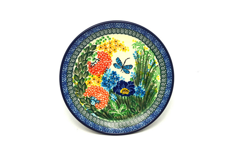 1"H x 7 3/4"W
 Polish Pottery Plate - Salad/Dessert (7 3/4") - Unikat Signature U4612 086-U4612 (1"H x 7 3/4"W
)