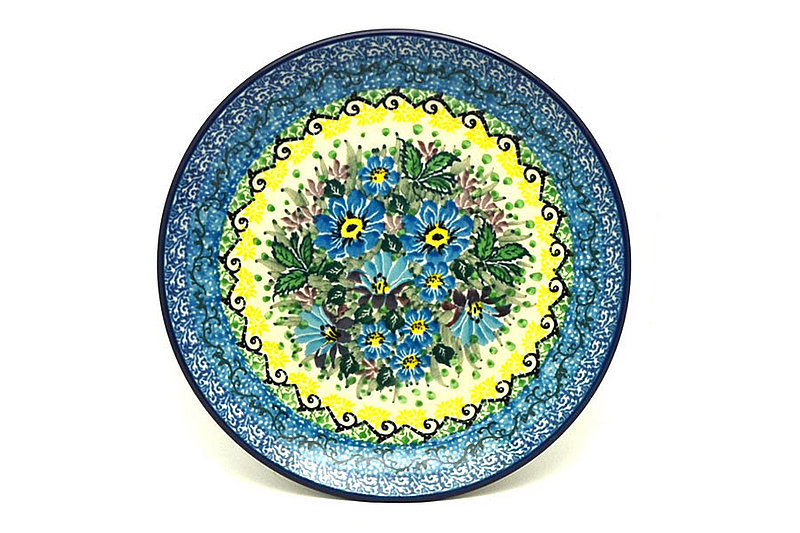 1"H x 7 3/4"W
 Polish Pottery Plate - Salad/Dessert (7 3/4") - Unikat Signature U4613 086-U4613 (1"H x 7 3/4"W
)