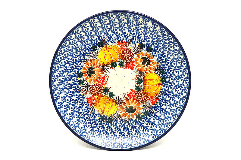 1"H x 7 3/4"W
 Polish Pottery Plate - Salad/Dessert (7 3/4") - Unikat Signature U4741 086-U4741 (1"H x 7 3/4"W
)