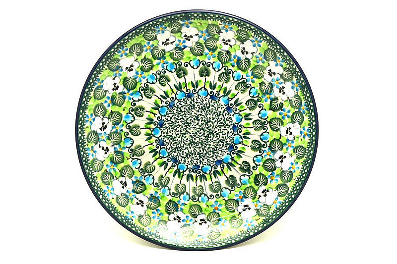 1"H x 7 3/4"W
 Polish Pottery Plate - Salad/Dessert (7 3/4") - Unikat Signature U4795 086-U4795 (1"H x 7 3/4"W
)