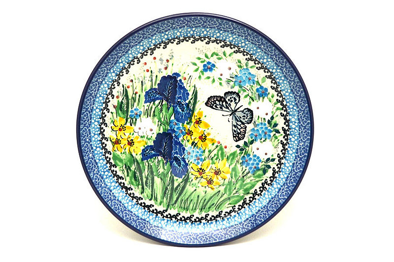 1"H x 7 3/4"W
 Polish Pottery Plate - Salad/Dessert (7 3/4") - Unikat Signature U5132 086-U5132 (1"H x 7 3/4"W
)