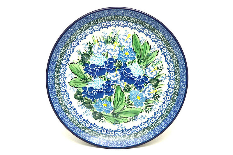 1"H x 7 3/4"W
 Polish Pottery Plate - Salad/Dessert (7 3/4") - Unikat Signature U5138 086-U5138 (1"H x 7 3/4"W
)